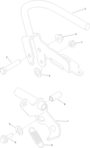 Control Handle Assembly 1 Diagram and Parts List for 74519 400000000-403253174 Toro Lawn Mower
