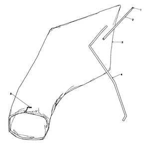 Giant Bagging Kit No. 29-9750 (Optional) Diagram and Parts List for 16299C 7000001 - 7999999 Toro Lawn Mower