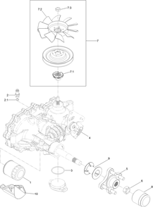 Lh Transaxle Assembly Diagram and Parts List for 74493 407146062-999999999 Toro Lawn Tractor