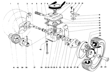 Gear Case Assembly Diagram and Parts List for 20313 1000001 - 1999999 Toro Lawn Mower