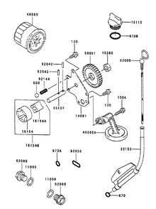 Lubrication Equipment Assembly Diagram and Parts List for 74213 (230000001-230006000)(2003) Toro Lawn Mower