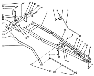 Frame Assembly Diagram and Parts List for 79251 39000001 - 39999999 Toro Snow Blower
