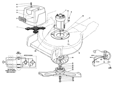 Motor & Blade Assembly Diagram and Parts List for 20564 8000001 - 8999999 Toro Lawn Mower