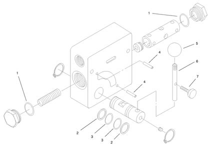 Hydraulic Valve Assembly No. 99-3018 Diagram and Parts List for 22304 900001 - 990001 Toro Lawn Tractor Accessories