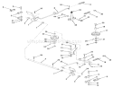 Brake And Clutch Linkage 3-Speed Models Diagram and Parts List for A2-103201 1982 Toro Lawn Tractor