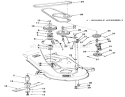 32 In./81 Cm Mower Spindles Diagram and Parts List for A2-103201 1982 Toro Lawn Tractor