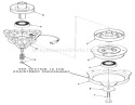 Engine Pulley & Pto Clutch Assembly Diagram and Parts List for A2-12KE02 1000001-1999999 - 1991 Toro Lawn Tractor