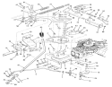 Transmission Linkage Assembly (212-H) Diagram and Parts List for A2-12KE02 1000001-1999999 - 1991 Toro Lawn Tractor
