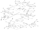 Front Axle And Steering (mower Hanger) Diagram and Parts List for A2-113701 1982 Toro Lawn Tractor