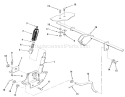 Attachment Lift Diagram and Parts List for A2-113701 1982 Toro Lawn Tractor