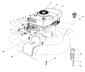 Engine Assembly Diagram and Parts List for 16770 4000001 - 4999999 Toro Lawn Mower