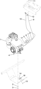 Engine Assembly Diagram and Parts List for 39517 400000000-999999999 Toro Aerator