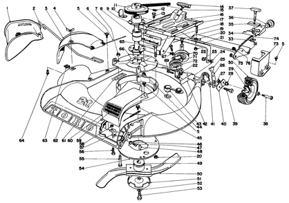 21" Whirlwind S.P. Implement Diagram and Parts List for 20313 0000001 - 0999999 Toro Lawn Mower