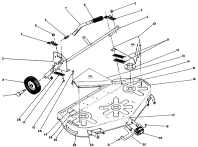 Part Location Diagram of 106408 Toro Plate-Spindle