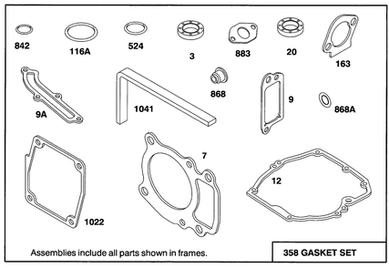 Engine Gts 150 Diagram and Parts List for 20438 49000001 - 49999999 Toro Lawn Mower