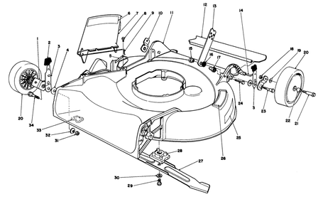 Housing Assembly Diagram and Parts List for 16202C 8000001 - 8999999 Toro Lawn Mower