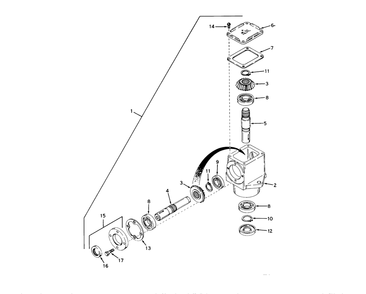 Part Location Diagram of 794010 Toro Head Assembly., Right Hand(Incl. Nos. 2 thru 15)