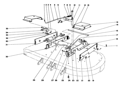 42" Mower Deck Linkage Assembly (Optional) Diagram and Parts List for 55402 0000001 - 0999999 Toro Lawn Tractor