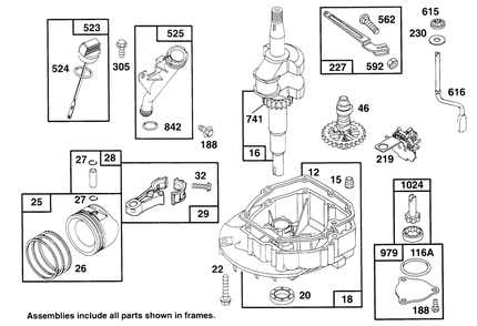 Engine Gts 150 Diagram and Parts List for 22151 6900001 - 6999999 Toro Lawn Mower