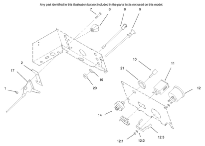 Gauges, Warning Lights & Controls Diagram and Parts List for 73448 8900001 - 8900499 Toro Lawn Tractor
