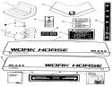 Seat, Decals And Miscellaneous Diagram and Parts List for A3-053201 1982 Toro Lawn Tractor