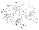 Wheels And Tires Diagram and Parts List for A3-053201 1982 Toro Lawn Tractor