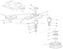 Drive Belt And Pulleys Diagram and Parts List for A3-053201 1982 Toro Lawn Tractor