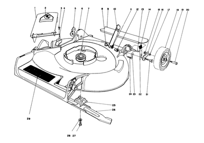 Housing Assembly Diagram and Parts List for 16771 4000001 - 4999999 Toro Lawn Mower