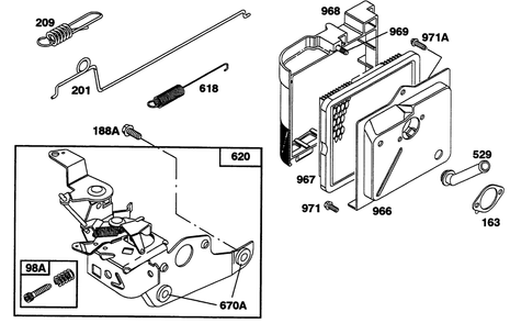 Engine Briggs & Stratton Model 122702-3171-01 Diagram and Parts List for 20433 39000001 - 39999999 Toro Lawn Mower
