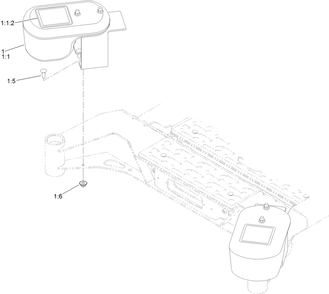 Part Location Diagram of 144-2660 Toro Assembly-Caster Weight