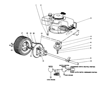 Part Location Diagram of 19-2580 Toro Wiring Harness