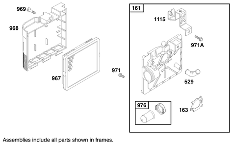Engine Briggs & Stratton Model 127802-1761-E1 Diagram and Parts List for 21013 8900001 - 8999999 Toro Lawn Mower