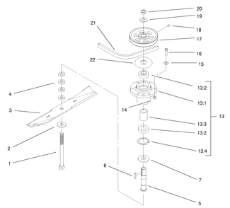 Hydraulic Lift Cylinder Diagram and Parts List for 30754 (60001-69999)(1986) Toro Lawn Tractor