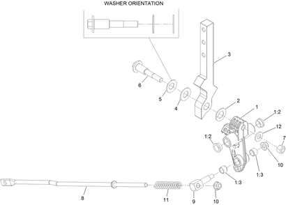 Lh And Rh Motion Control Assembly Diagram and Parts List for 74454 400000000-999999999 Toro Lawn Tractor