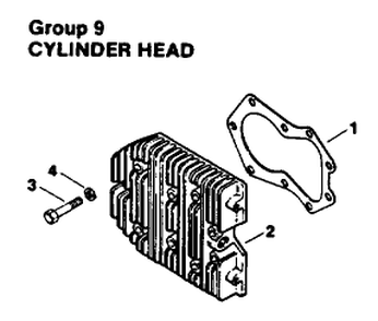 Engine Kohler Model No. Mv16s-Type Ps56519 Cylinder Head Group 9 Diagram and Parts List for 30180 490001 - 490730 Toro Lawn Tractor Accessories