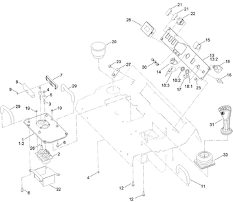 Control Console Assembly Diagram and Parts List for 22530 414400000 - 999999999 Toro Lawn Tractor Accessories