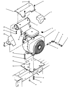 Engine And Exhaust Diagram and Parts List for 73520 4900001 - 4999999 Toro Lawn Tractor