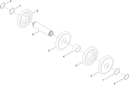13.5in Wheel Assembly No. 133-5070 Diagram and Parts List for 25429E  Toro Lawn Tractor Accessories