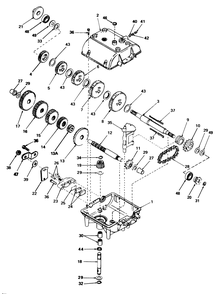 L.H. Peerless Transmission Model No. 700-030 Diagram and Parts List for 55600 9000001 - 9999999 Toro Lawn Tractor
