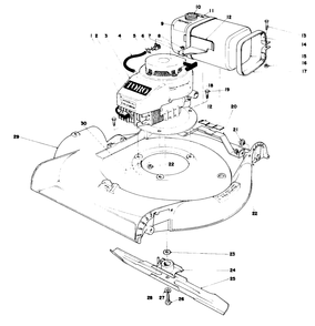 Engine Assembly Diagram and Parts List for 23370 8000001 - 8999999 Toro Lawn Mower