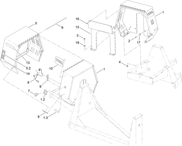 Part Location Diagram of 125-4937 Toro Decal