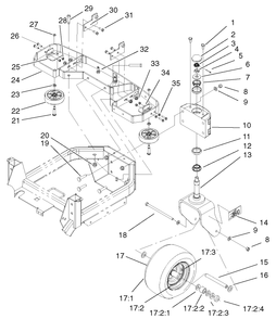 Part Location Diagram of 99-0247 Toro Bearing-Roller