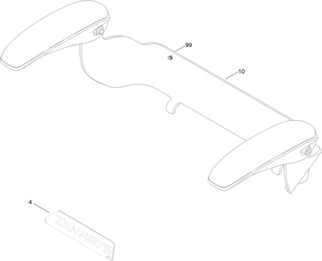 Model Specific Assembly Diagram and Parts List for 76448 400000000 - 999999999 Toro Lawn Tractor