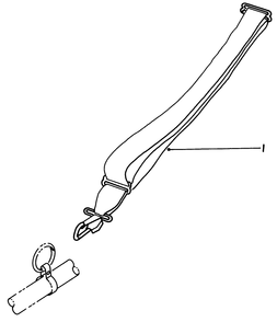 Shoulder Harness (Optional) Diagram and Parts List for 51645V 1000001 - 1999999 Toro Trimmer