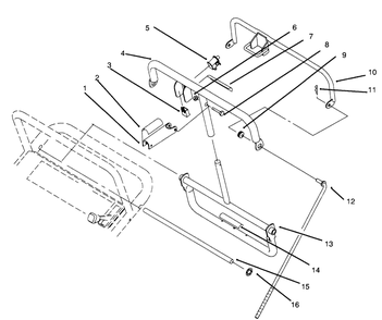 Handle Assembly (Continued) Diagram and Parts List for 30165 690001 - 699999 Toro Lawn Tractor Accessories