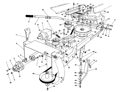Frame & Pulley Assembly 36" Snowthrower Attachment Model No. 59160 (Optional) Diagram and Parts List for 57365 7000001 - 7999999 Toro Lawn Tractor