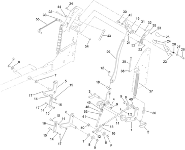 Part Location Diagram of 114-1878-03 Toro LEVER-HOC