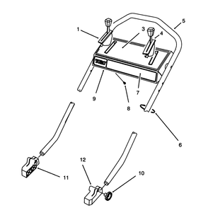 Handle Assembly Diagram and Parts List for 26640BC 5900001 - 5999999 Toro Lawn Mower