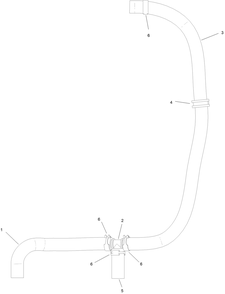 Overflow Hose Assembly Diagram and Parts List for 72505 411800000 - 412999999 Toro Lawn Mower