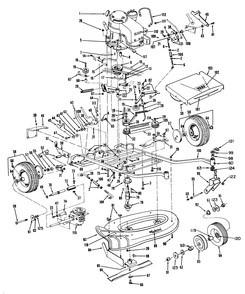 34" Hevi-Duty Parts List Diagram and Parts List for 23301 1000001 - 1999999 Toro Lawn Mower